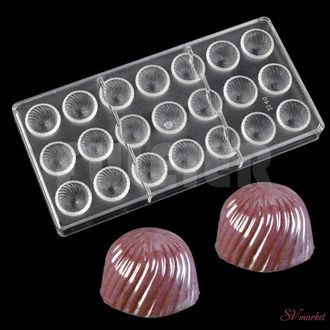 Поликарбонатная форма для шоколадных конфет