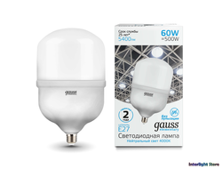 Gauss Elementary LED T160 60w 840/865 E27