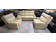 Американский гарнитур в стиле Loft: диван-кровать + 2 кресла электрореклайнера. Натуральная кожа.