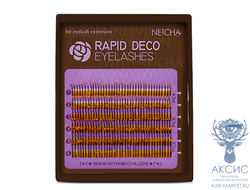 Ресницы с блестками NEICHA Rapid Deco Gold MINI 6 линий