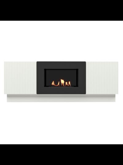 Тумба с биокамином Firelight BFP/P-1400L белая