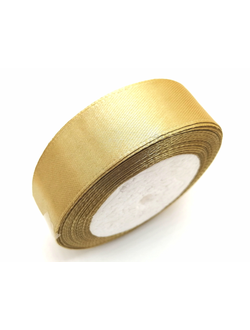 Лента атласная 25 мм, цвет бежевый арт. 104