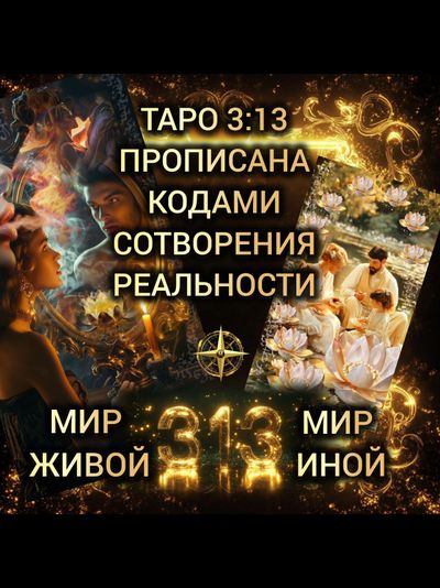 Таро 3 13 Мир Живой и Мир Иной. В стандартной коробочке, без золотых обрезов и инструкции.