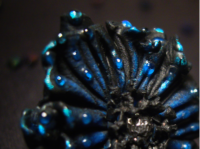 Кольцо-цветок в стиле фэнтези "Ночная магия"