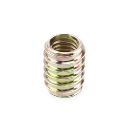 Мебельная футорка М6*10 с цельной резьбой без шляпки