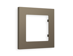 Рамка 1-я Темная бронза матовый, коллекция TECHNO - Ambrella Volt - ALFA