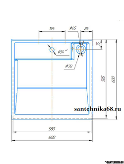 Умывальник Kirovit Престиж - 60*60 шг раковина над стиральной машиной