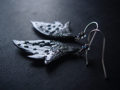 Серьги с крылышками феи Грёз