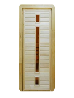 Дверь Наборная со стеклом ПО-6 Липа Размер (с коробкой): 1,9м*70см