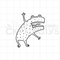 штамп с добрыми монстрами