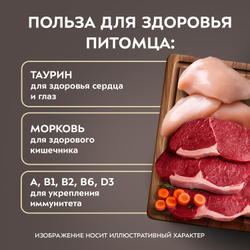 Мнямс Деликатес влажный корм для взрослых кошек Куриное филе с говядиной в соусе,  50 г