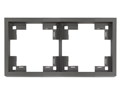 Рамка двойная стандарт, базальт Rikett - 35820 BT