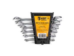 Набор гаечных рожковых ключей НКР-6 (8-22) серия KBT-PROFESSIONAL для монтажа гаек и болтов с шестигранной головкой