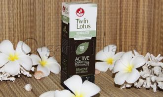 Купить тайскую черную зубную пасту на травах оригинальная "TWIN LOTUS" (имеет детоксирующие свойства