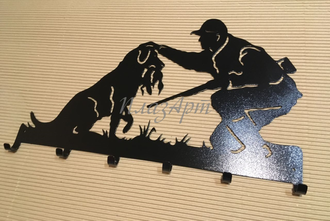 Вешалка настенная металлическая Охотник