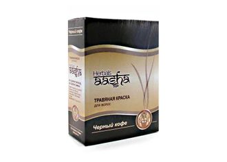 Травяная краска для волос Черный кофе (Aasha herbals) - упаковка: 6х10 г.