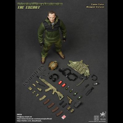 ПОВРЕЖДЕНА КОРОБКА - Русский наемник - Коллекционная ФИГУРКА 1/6 scale Private Military Contractor The Escort (26034) - Easy&amp;Simple