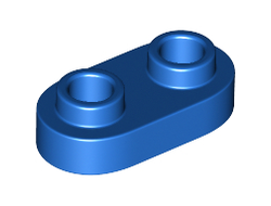 Plate, Round 1 x 2 with Open Studs, Blue (35480 / 6315482)