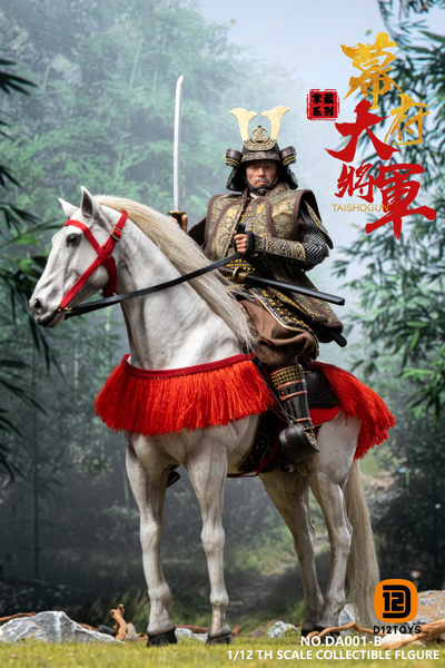 Дайме Ёси Торанага, делюкс версия - Коллекционная фигурка 1/12 SCALE Palm Collection Shogun DX Horse & Banner Edition (DA001B) - D12TOYS