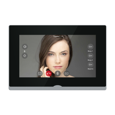 Novicam IMPULSE 7 IP WIFI BLACK - IP видеодомофон с сенсорным дисплеем 7", c переадресацией на смартфон с DVR (Smart Life/Tuya Smart)