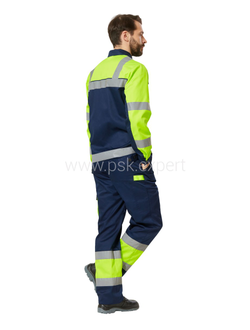 Костюм ИЛИОН СИГНАЛ с брюками, желтый/темно-синий