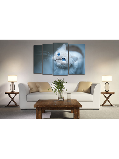 Модульная картина "Голубые глаза"