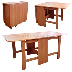 МН015 Стол-тумба 300. Размер: 340х755х800. В разложенном виде: 1700х755х800.