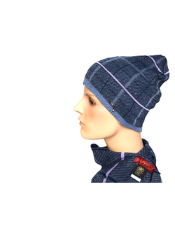 Шапка Vizio Италия 1209 CY синяя весна осень