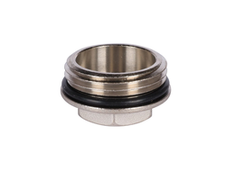 Заглушка никел.ROMMER 1" НР для коллекторов, с уплотнительным кольцом