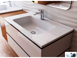 Раковина Эстет Kare 90 х 50 см Мраморная на тумбу купить в магазине Маруся в Краснодаре