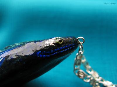 Самая Древняя Рыба. Подвеска из полимерной глины в виде доистоического волшебного существа со дна Великого Океана