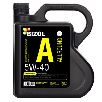 НС-синтетическое моторное масло &quot;BIZOL ALLROUND&quot; 5W40, 4 л