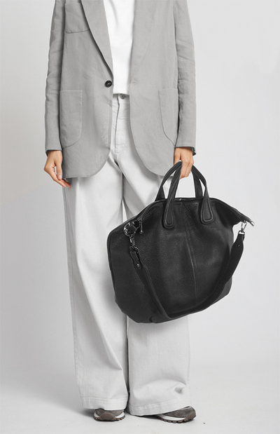 (АРТИКУЛ: 7753/8) СУМКА ЖЕНСКАЯ КОЖАНАЯ БОЛЬШАЯ, НАТУРАЛЬНАЯ КОЖА, ЧЕРНАЯ, С ШИРОКИМ ПЛЕЧЕВЫМ РЕМНЕМ