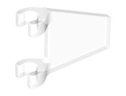 Flag 2 x 2 Trapezoid, Trans-Clear (44676 / 6123847 / 6353166)