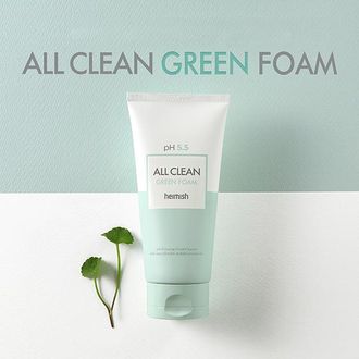 Мягкий гель для умывания pH5.5 HEIMISH All Clean Green Foam pH 5.5