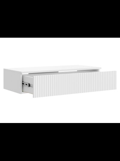 Сканди тумба консольная ТМ-001 (МДФ) Белый/Белый Глянец
