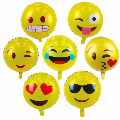 Фольгированные шары "Смайлы" 18 дюймов (46 сантиметров) в ассортименте