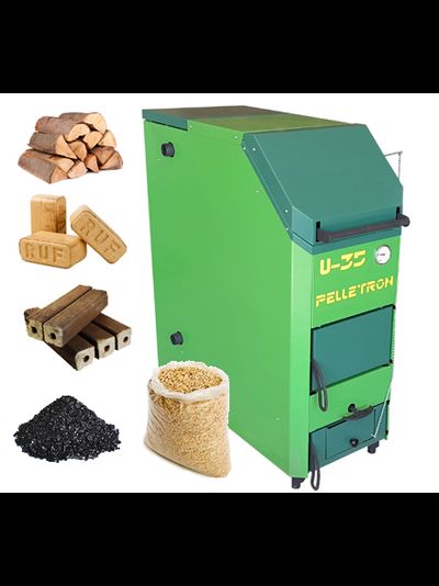 ПЕЛЛЕТРОН-U60 современный шахтный котел с вертикальной загрузкой