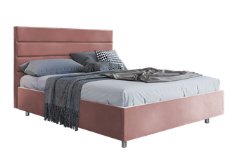 Кровать "Турин" пыльно-розового цвета