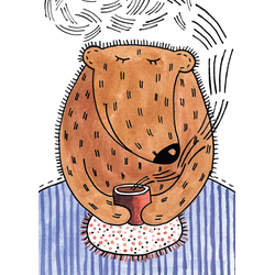 D0459 Мишка и чай