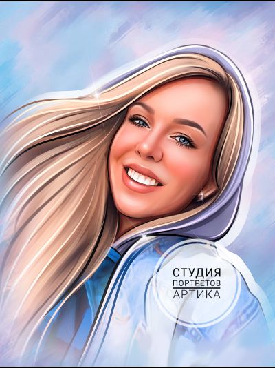 Портрет в Стиле Диджитал 1 Человек