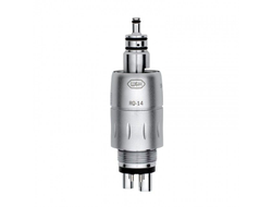 RotoQuick-14 - быстросъемный переходник для турбинных наконечников с регулировкой подачи воды (для 4-канального соединения MidWest) | WH DentalWerk (Австрия)