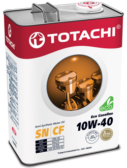 Масло моторное TOTACHI Eco Gasoline SN/CF 10w40 4л п/с