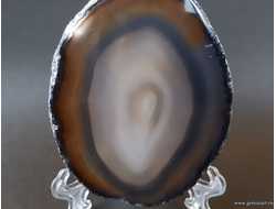 Агат — полированная пластина №6 86*70*5 мм