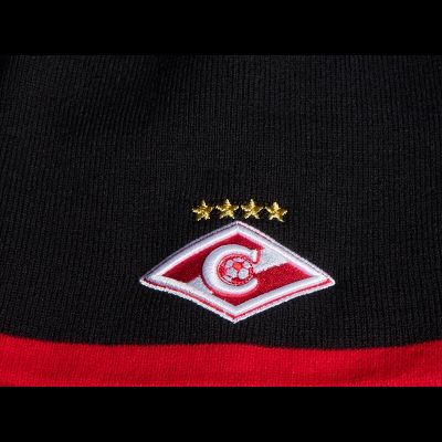 Шапка ФК СПАРТАК черно-красная 93500