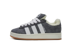 Зимние Adidas Campus 00s Grey White With Fur