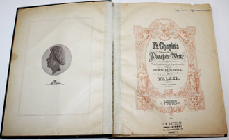 Chopin Fr. Sammtliche Pianoforte – Werke. Walzer. Leipzig: C.F.Peters, 190?.