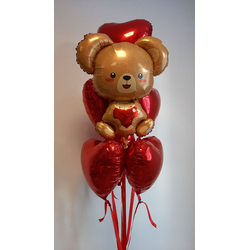 Набор Мишка с сердцами