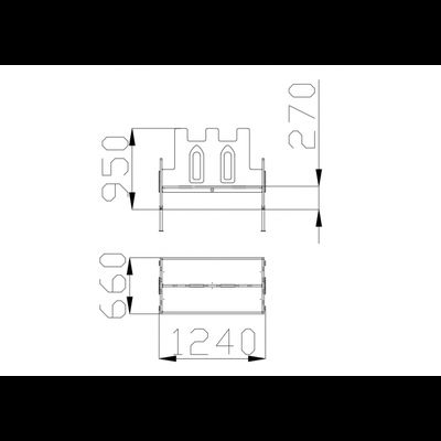 3357 Скамья детская «Крепость»