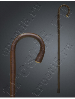 трость крюк из каштана коричневого цвета